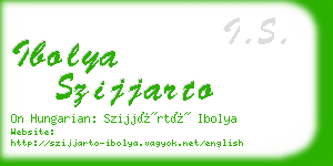 ibolya szijjarto business card